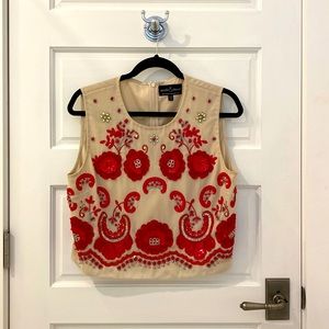 Hand-made sequined top